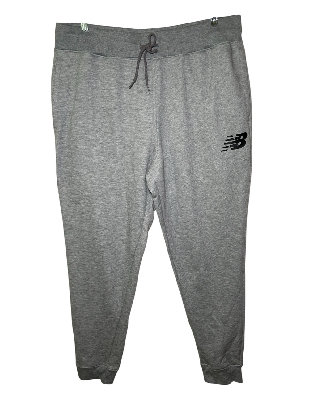 New Balance Men's Gray Jogger Sweatpants Casual Drawstring Relaxed Comfort 2XL